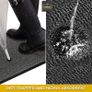 MULTIPLE SIZES AVAILABLE Hallway Runner Rug Grey 60x120cm Heavy Duty Entrance Mat Non-Slip Rubber Back Large Runner Dirt Trapper Carpet, Water Absorbent Runner Mat, Washable Rug for Hallway Kitchen Living Room Image 3