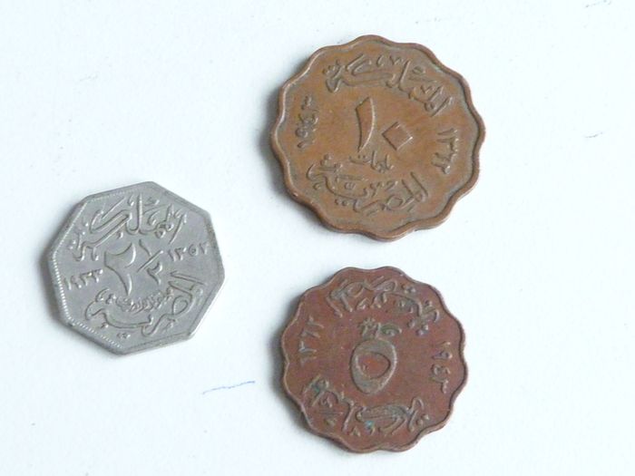 Old Egyptian coins