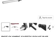 Riot Olympic Safety Sqaut Bar From Strenght Max And Olympic Jaw Lock Collars!!
