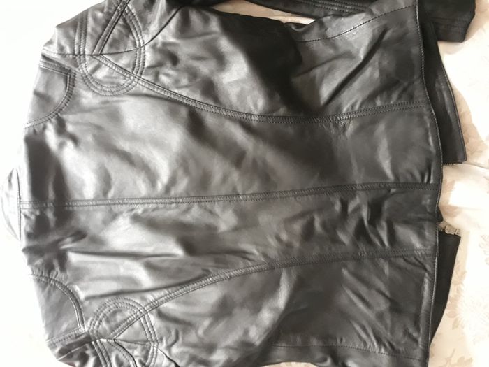 New Black Leather Jacket - womans