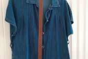 Denim Buttoned Through Dress.