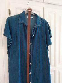 Denim Buttoned Through Dress.