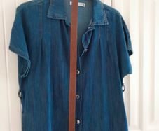 Denim Buttoned Through Dress.