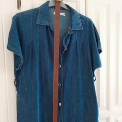 Denim Buttoned Through Dress.