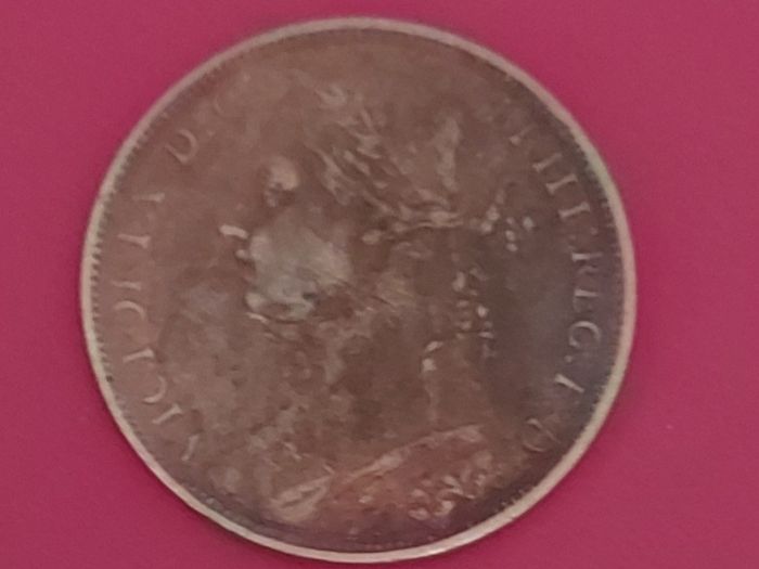England 1881 "H" One Penny Coin In Extremely Fine Condition