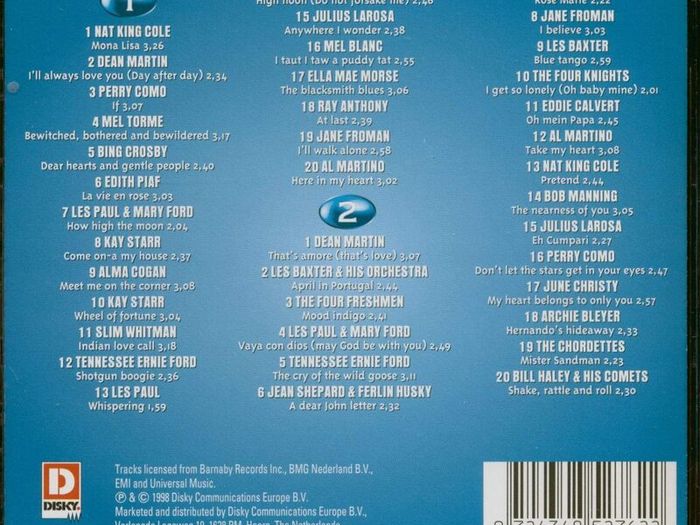 40 Hits. 1950 - 1954. 2 x CD. Free Postage!