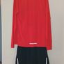 Monterrain Running Set  Long Sleeve Half Zip Top & Shorts  Size Large Image 2