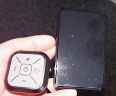 display with power button