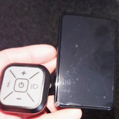 display with power button