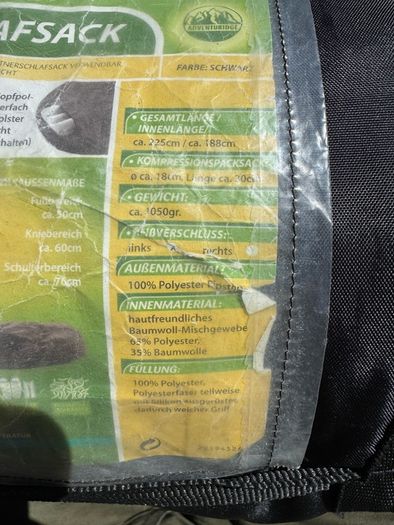 Sleeping Bag Adventure ridge 188cm