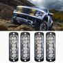 4pcs 12/24v  truck LED lights, 6SMD grille light strips, car lights, trailer lights, amber Image 2