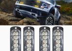 4pcs 12/24v  truck LED lights, 6SMD grille light strips, car lights, trailer lights, amber