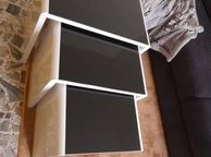 main image for ad BRAND NEW 3 Set Unit Black Tempered Glass Table Top Side End