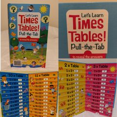Let,s Learn Times Tables Pull The Tab Hardback Book