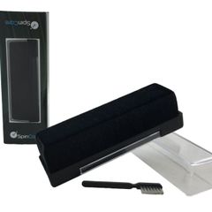 Vinyl Record Antistatic Velvet Cleaning Pad (+ Stylus Brush) Spin Care Brand - Wet & Dry Cleaning #8JS3
