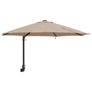Garden Parasol Taupe 248 x 248 x 148 cm Polyester and Steel Image 2