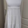 White maxi dress with elastic waistband and tie string #maxiskirt #beachwear size 12 marks and Spencers Image 3