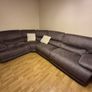 Small Grey Fabric Reclining Corner Sofa Image 2