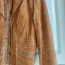 Vintage Tan Suede 100% Leather Biker Jacket Moto Jacket Image 5