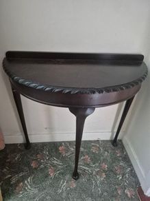 dark mahogany hall table
