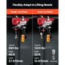 Electric Hoist Crane Winch 598.7 kg 9997.4 cm Wireless & 426.7 cm Wired Remote Image 4