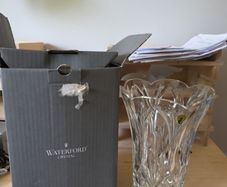 waterford crystal 10inch vase