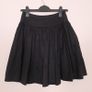 Reiss Black Button Front Gathered High Waisted Flared Mini Skirt 6UK/34EU Image 7