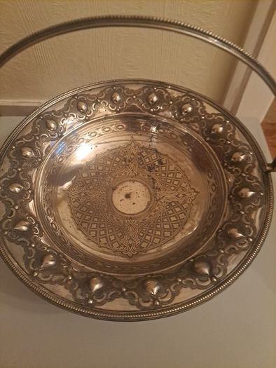 Beautiful Silver dish with handle