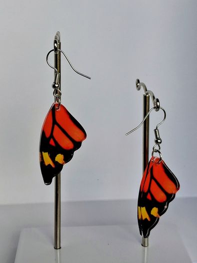 Monarch Butterfly Wing Earrings