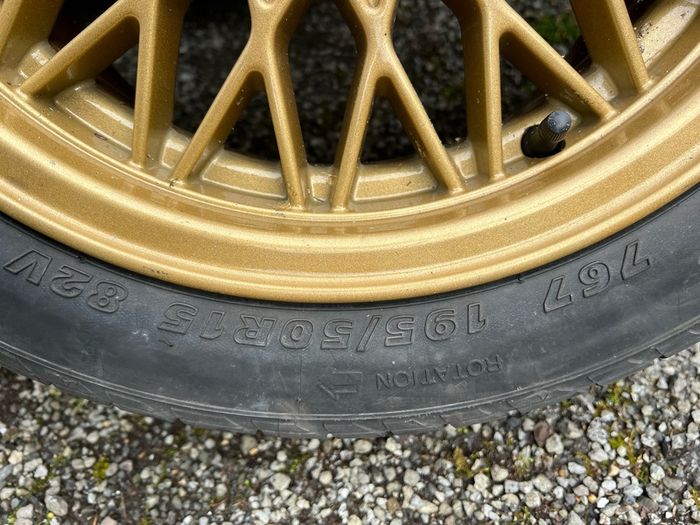 BMW e30 wheels, 5 lug, 3 new tyres 195/50/R15