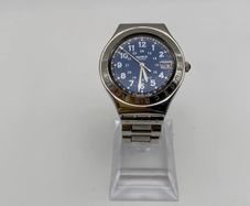Swatch Irony Quartz 40mm Blue Dial Stainless Steel Bracelet Watch