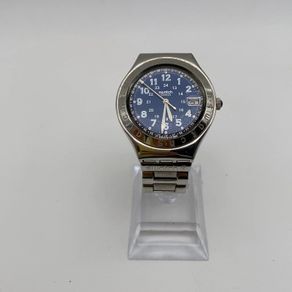 Swatch Irony Quartz 40mm Blue Dial Stainless Steel Bracelet Watch