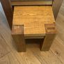 Set of 2 Solid Oak Nest of Tables Image 2