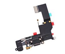 iPhone 5s Replacement Charging Dock Port Connector Flex Cable and Mic Black