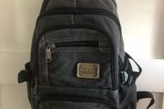Aoking laptop denim canvas backpack