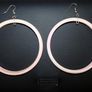 Sparkly Black Hoop Earrings - new - nice gift Image 9