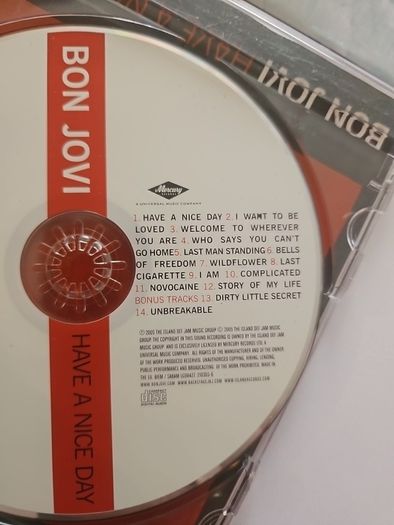 Bon Jovi CD - Have A Nice Day