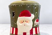 New Festive Ceramic Santa Christmas Cookie Jar