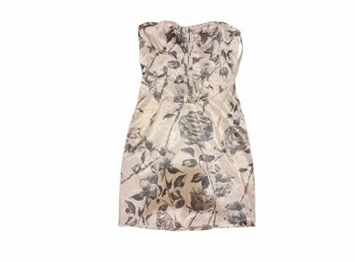 Missguided Floral Strapless Mini Dress NEW