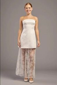 NEW Ladies Structured Lace Maxi Dress: Size 10