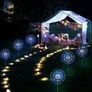 Solar Lights Outdoor Garden, 4 Pack 480 Led Solar Firework Lights Waterproof with Remote Control 8 Mode, Multi Colour Solar String Lights for Pathway Backyard Christmas Party (MULTIPLE COLOURS) Image 6