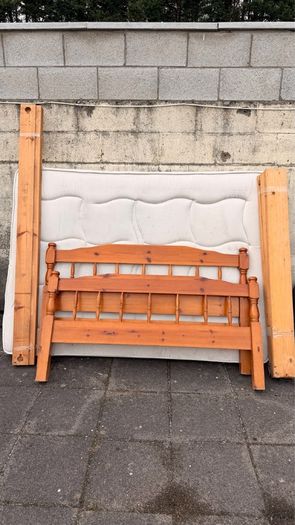 Double bed with mattress