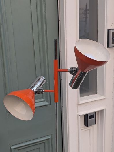1960s Space Age double spotlight floor lamp