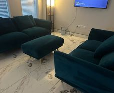 EZ Living Teal Sofa 3 Piece - Katie