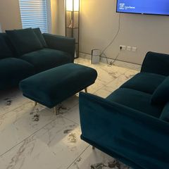 EZ Living Teal Sofa 3 Piece - Katie