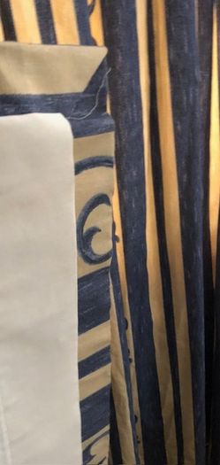 Lined curtain. Vintage fabric