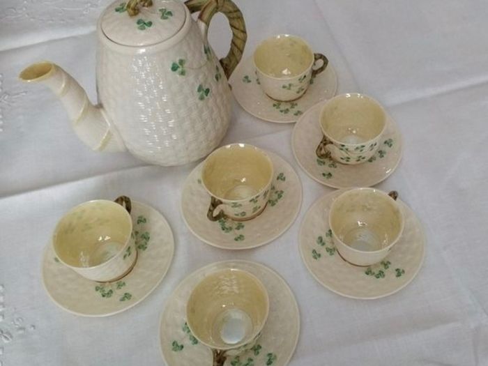 Belleek Coffee Set