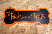 Wooden Halloween Dog Sign
