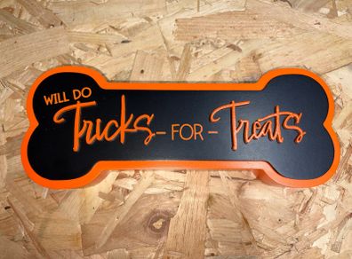 Wooden Halloween Dog Sign