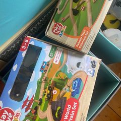 wooden train set